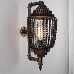 Vintage ijzeren industriële windwinkel tandwiellamp