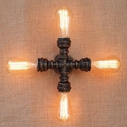 Landelijk Retro Schilderij Kenmerk voor Mini Stijl Zwenkarm Inclusief Sfeervolle Lichtmuur
