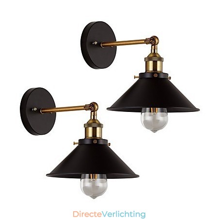 2 stuks Metalen Wandlampen Industriële Wandlamp Vintage Edison Simplicity Lamp voor Café Club Bar Verlichting 2 stuks Metalen Wandlampen Industriële Wandlamp Vintage Edison Simplicity Lamp voor Café Club Bar Verlichting