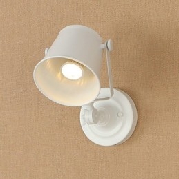 Geschilderde stalen wandlamp Dumb Black American Coffee Decoratie Retro wandlamp Lichtzwaardlamp op de muur
