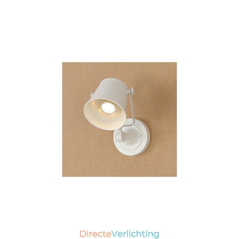 Geschilderde stalen wandlamp Dumb Black American Coffee Decoratie Retro wandlamp Lichtzwaardlamp op de muur