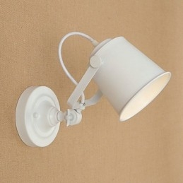Geschilderde stalen wandlamp Dumb Black American Coffee Decoratie Retro wandlamp Lichtzwaardlamp op de muur