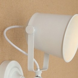 Geschilderde stalen wandlamp Dumb Black American Coffee Decoratie Retro wandlamp Lichtzwaardlamp op de muur