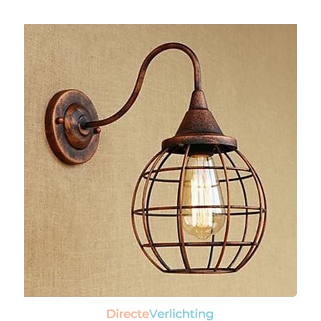 Iron Art RETRO roestkleurige studeerkamer, nachtkastje, Amerikaanse wandlamp Iron Art RETRO roestkleurige studeerkamer, nachtkastje, Amerikaanse wandlamp