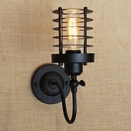 Vintage Land Schilderij Kenmerk voor Mini Stijl Sfeervolle Licht Wandlampen Wandlamp