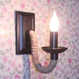 Henneptouw Retro Wandlamp Creatieve Persoonlijkheid Bar IJzeren Kaarslamp