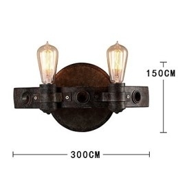 Loft Stijl Vintage Industriële Creatieve Persoonlijkheid Metalen Wandlamp voor de Koffiekamer Bar Foyer Decoreer Wandverlichting