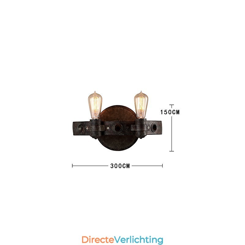 Loft Stijl Vintage Industriële Creatieve Persoonlijkheid Metalen Wandlamp voor de Koffiekamer Bar Foyer Decoreer Wandverlichting