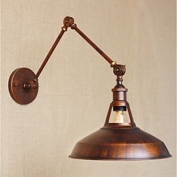 Lange arm Half roestig Industrieel Retro Nostalgisch Intrekbaar Vouwbaar Wandlamp Wandlamp