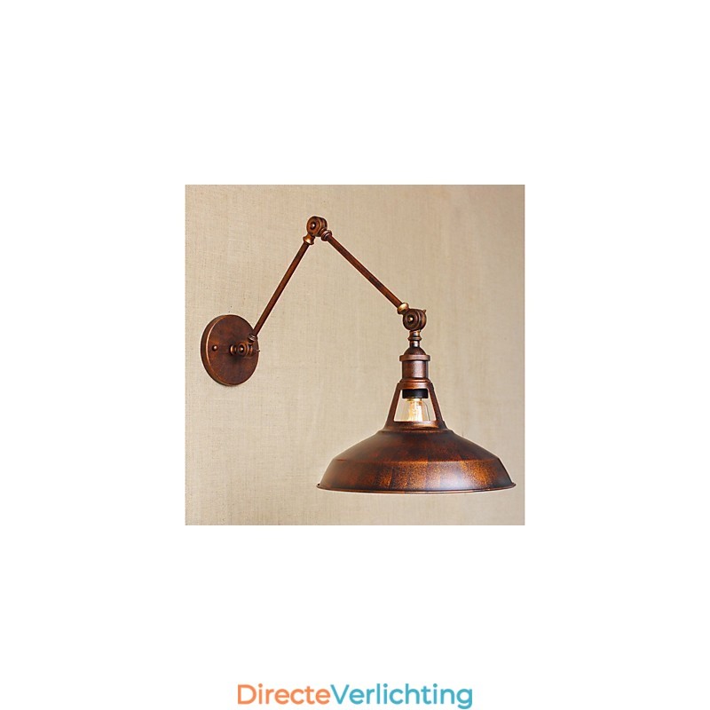 Lange arm Half roestig Industrieel Retro Nostalgisch Intrekbaar Vouwbaar Wandlamp Wandlamp