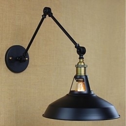 Lange arm Half roestig Industrieel Retro Nostalgisch Intrekbaar Vouwbaar Wandlamp Wandlamp