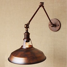 Lange arm Half roestig Industrieel Retro Nostalgisch Intrekbaar Vouwbaar Wandlamp Wandlamp