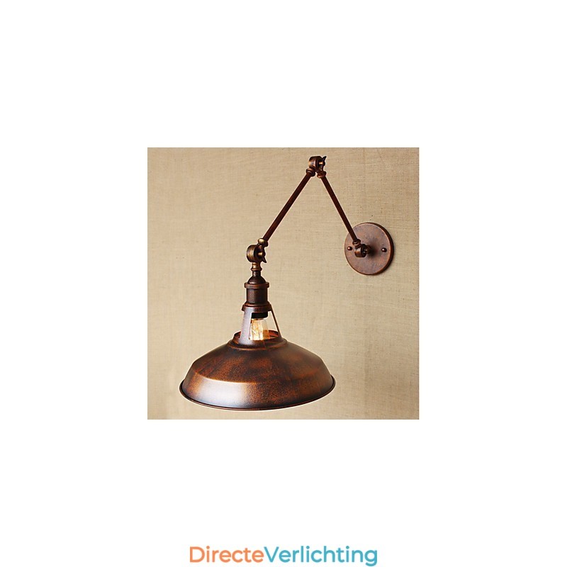 Lange arm Half roestig Industrieel Retro Nostalgisch Intrekbaar Vouwbaar Wandlamp Wandlamp