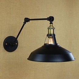 Lange arm Half roestig Industrieel Retro Nostalgisch Intrekbaar Vouwbaar Wandlamp Wandlamp