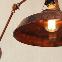 Lange arm Half roestig Industrieel Retro Nostalgisch Intrekbaar Vouwbaar Wandlamp Wandlamp