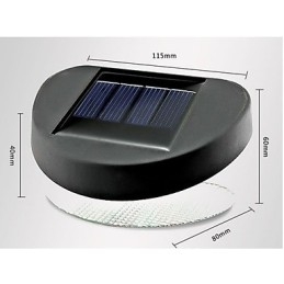 Wit licht Zonne-lichtpad Muur Landschap Montage Tuinhek Licht