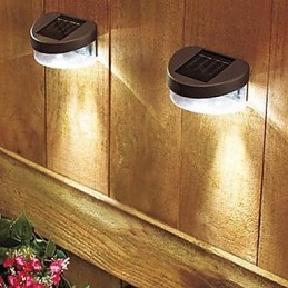 Wit licht Zonne-lichtpad Muur Landschap Montage Tuinhek Licht