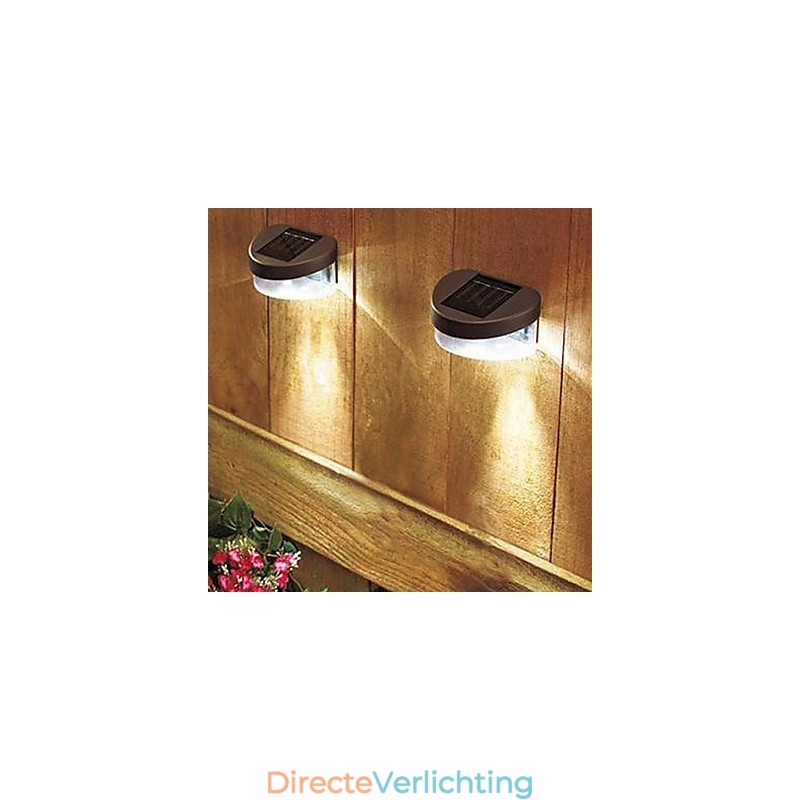 Wit licht Zonne-lichtpad Muur Landschap Montage Tuinhek Licht