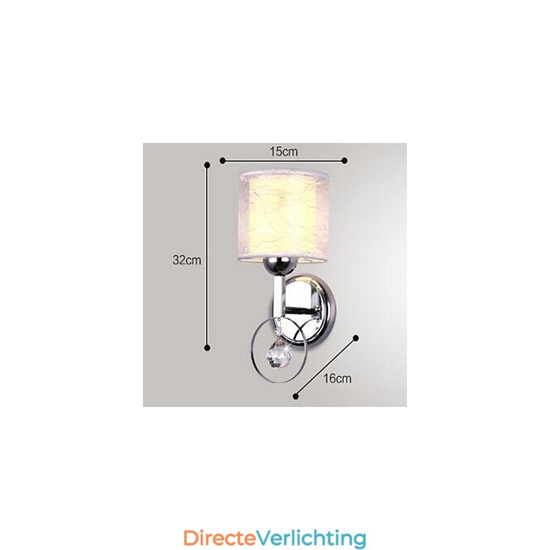 Kristallen moderne eigentijdse gegalvaniseerde kenmerkende uplight wandlampen wandlamp