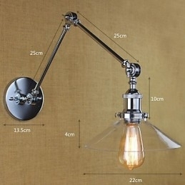 Vintage Country Retro Electroplate-functie voor Mini Style Swing Arm Ambient Light Swing