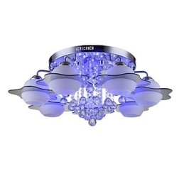 Afstandsbediening 7 lampen met blauwe rode moderne plafondlamp inbouw