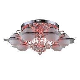 Afstandsbediening 7 lampen met blauwe rode moderne plafondlamp inbouw