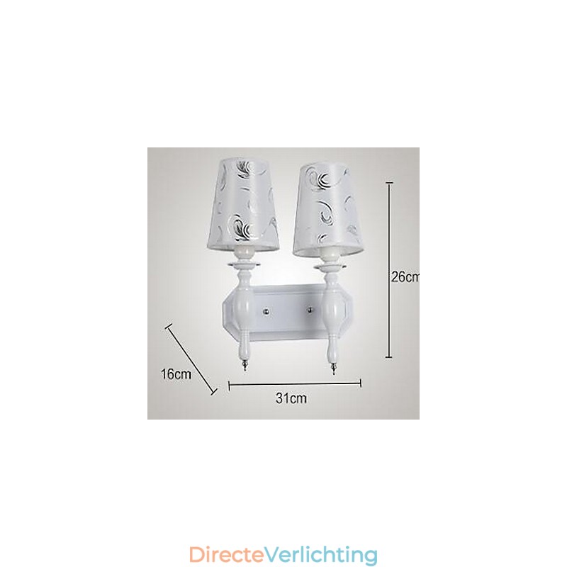Moderne eigentijdse gegalvaniseerde kenmerkende uplight wandlampen wandlamp
