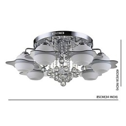 Afstandsbediening 7 lampen met blauwe rode moderne plafondlamp inbouw