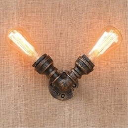 Nostalgia Eenvoudige Waterpijp Decoratieve Kleine Wandlamp Wandlamp