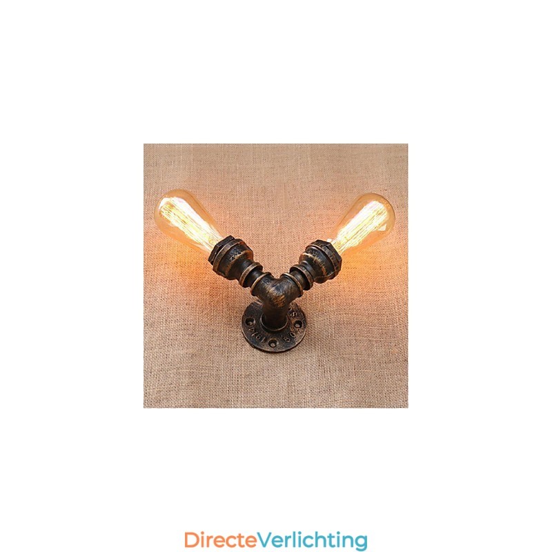 Nostalgia Eenvoudige Waterpijp Decoratieve Kleine Wandlamp Wandlamp