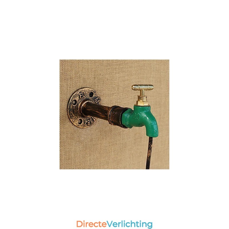 Edison Retro Decoratieve Waterpijp Wijnfles Wandlamp Wandlamp