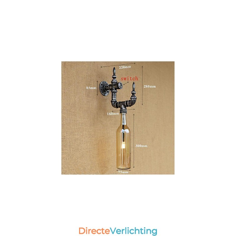 Rustieke Lodge Zilveren Feature voor Sfeervolle Licht Wandlampen Wandlamp