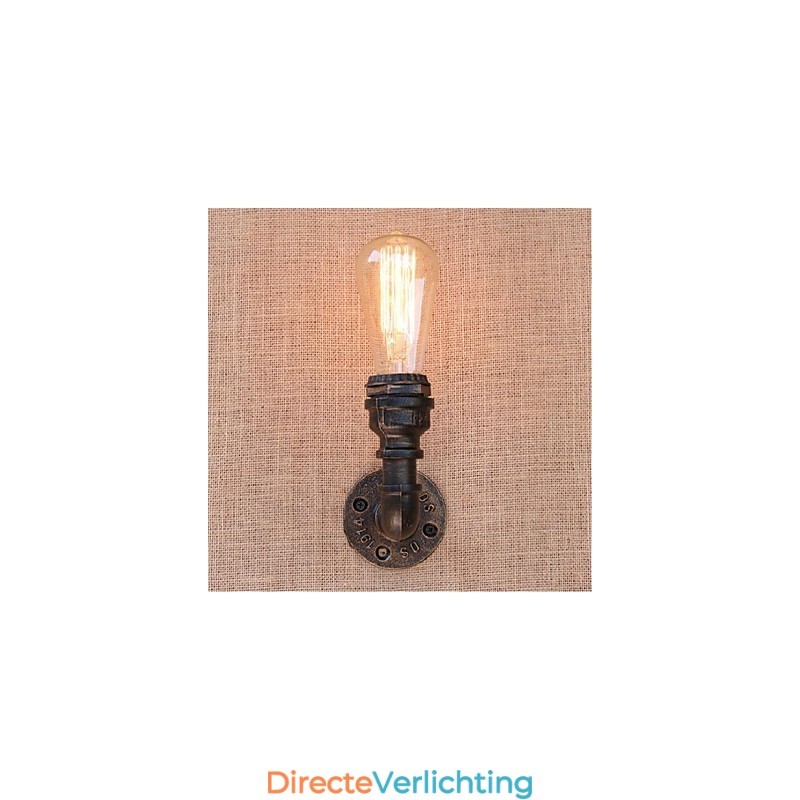 Nostalgia Eenvoudige Waterpijp Decoratieve Kleine Wandlamp Wandlamp