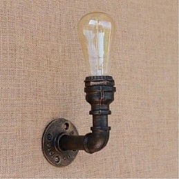Nostalgia Eenvoudige Waterpijp Decoratieve Kleine Wandlamp Wandlamp