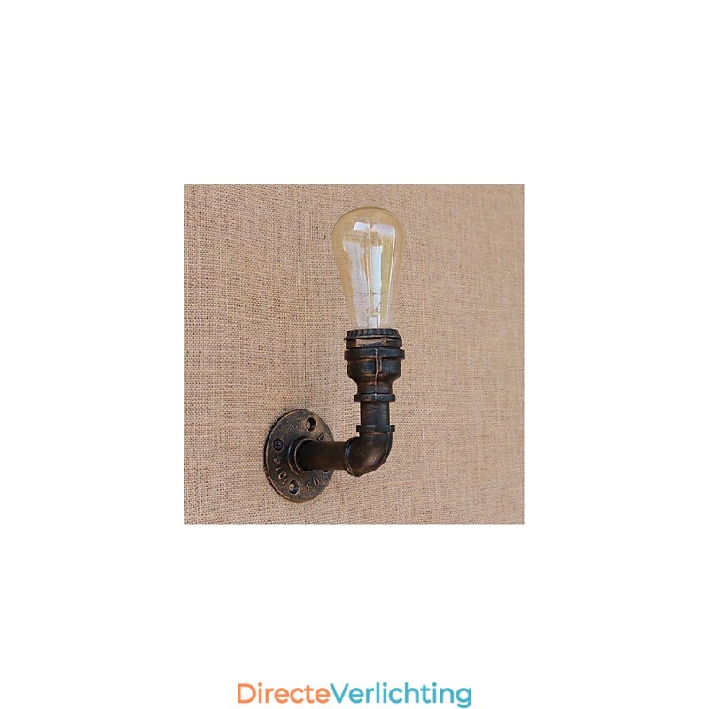 Nostalgia Eenvoudige Waterpijp Decoratieve Kleine Wandlamp Wandlamp