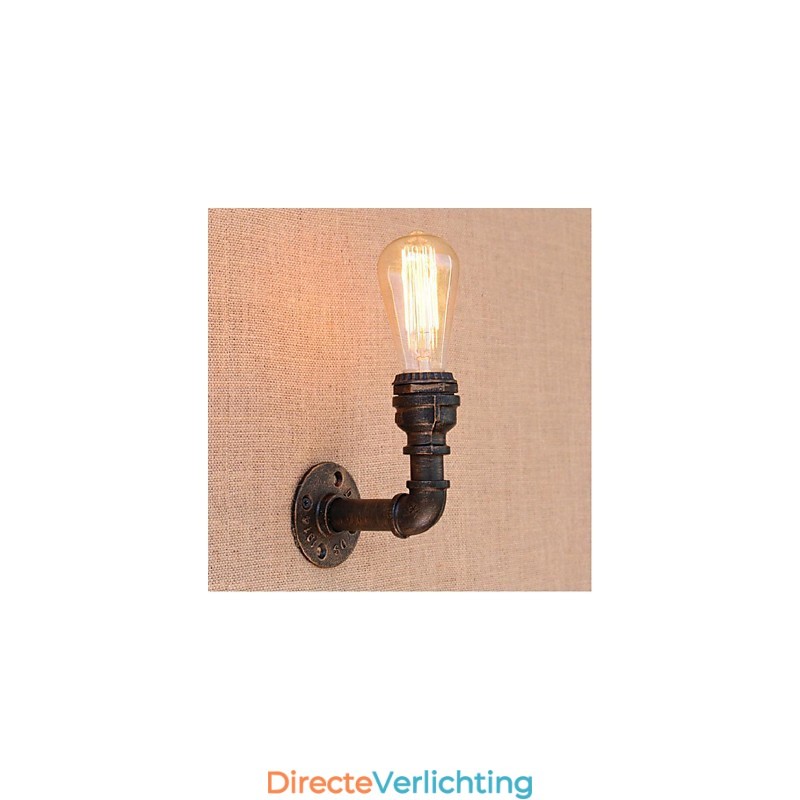 Nostalgia Eenvoudige Waterpijp Decoratieve Kleine Wandlamp Wandlamp