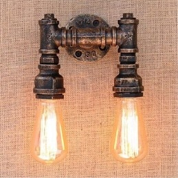 Nostalgia Eenvoudige Waterpijp Decoratieve Kleine Wandlamp Wandlamp