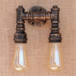 Nostalgia Eenvoudige Waterpijp Decoratieve Kleine Wandlamp Wandlamp