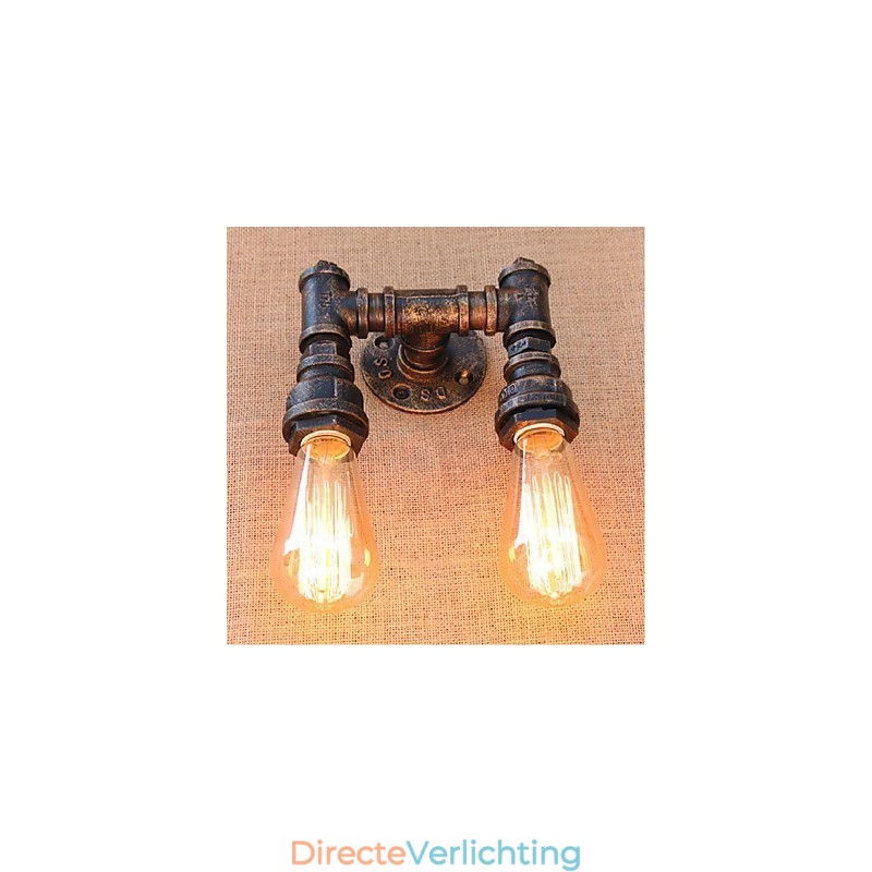 Nostalgia Eenvoudige Waterpijp Decoratieve Kleine Wandlamp Wandlamp