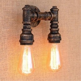 Nostalgia Eenvoudige Waterpijp Decoratieve Kleine Wandlamp Wandlamp