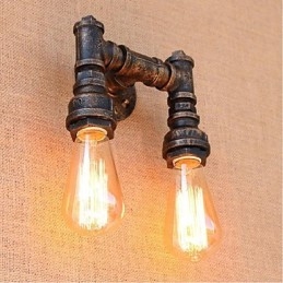 Nostalgia Eenvoudige Waterpijp Decoratieve Kleine Wandlamp Wandlamp