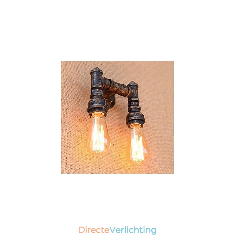 Nostalgia Eenvoudige Waterpijp Decoratieve Kleine Wandlamp Wandlamp