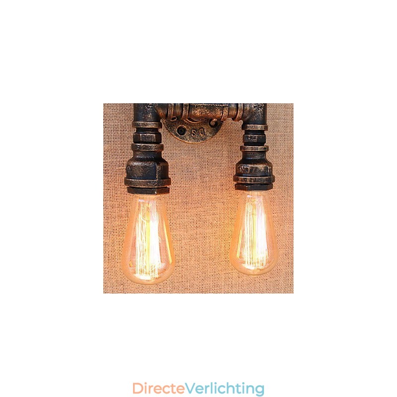 Nostalgia Eenvoudige Waterpijp Decoratieve Kleine Wandlamp Wandlamp