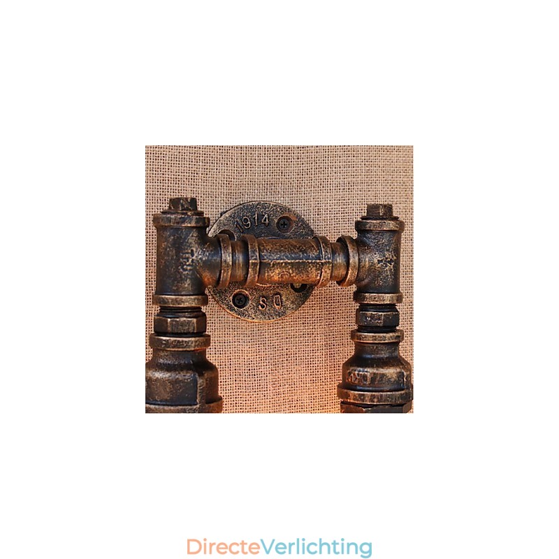 Nostalgia Eenvoudige Waterpijp Decoratieve Kleine Wandlamp Wandlamp