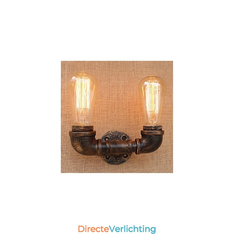 Nostalgia Eenvoudige Waterpijp Decoratieve Kleine Wandlamp Wandlamp