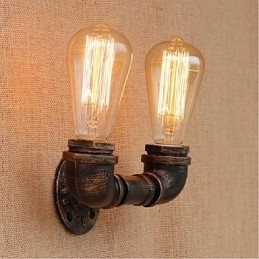 Nostalgia Eenvoudige Waterpijp Decoratieve Kleine Wandlamp Wandlamp