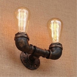 Nostalgia Eenvoudige Waterpijp Decoratieve Kleine Wandlamp Wandlamp