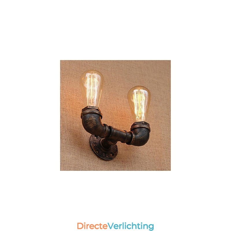 Nostalgia Eenvoudige Waterpijp Decoratieve Kleine Wandlamp Wandlamp