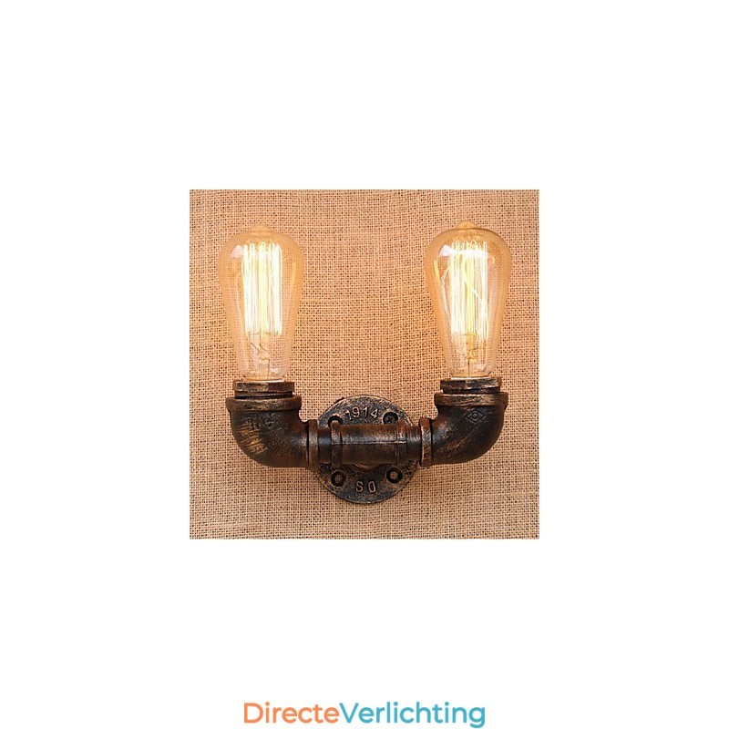 Nostalgia Eenvoudige Waterpijp Decoratieve Kleine Wandlamp Wandlamp