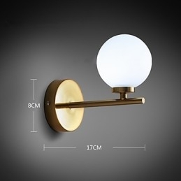 Moderne eigentijdse gegalvaniseerde functie voor mini-stijl sfeerverlichting wandlampen wandlamp